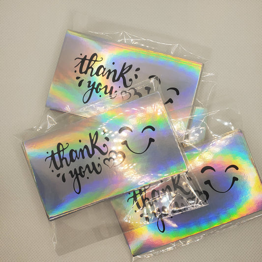 20 Thank You Smiley Holographic