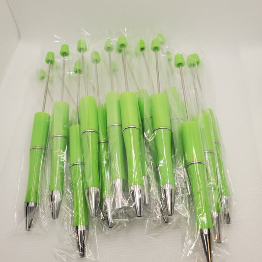Bright Green Beadable Pens