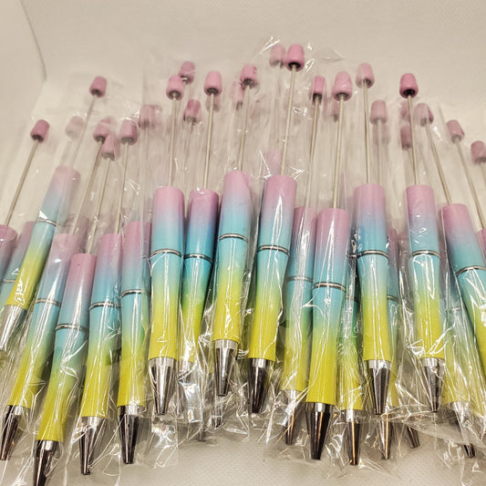 Rainbow Ombre Beadable Pens