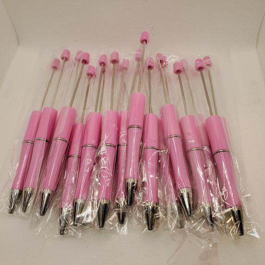 Bright Pink Beadable Pens
