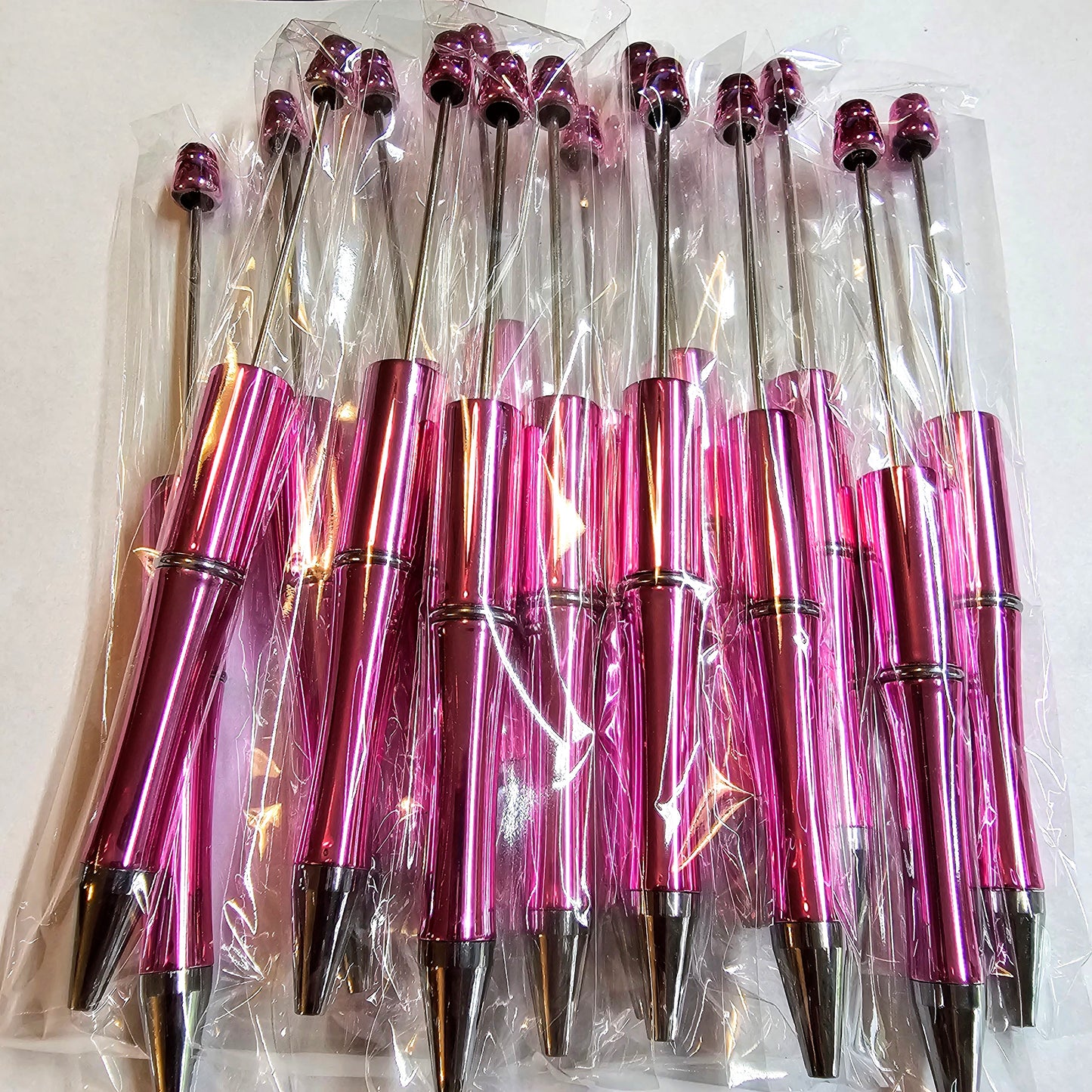 Chrome Pink Beadable Pens