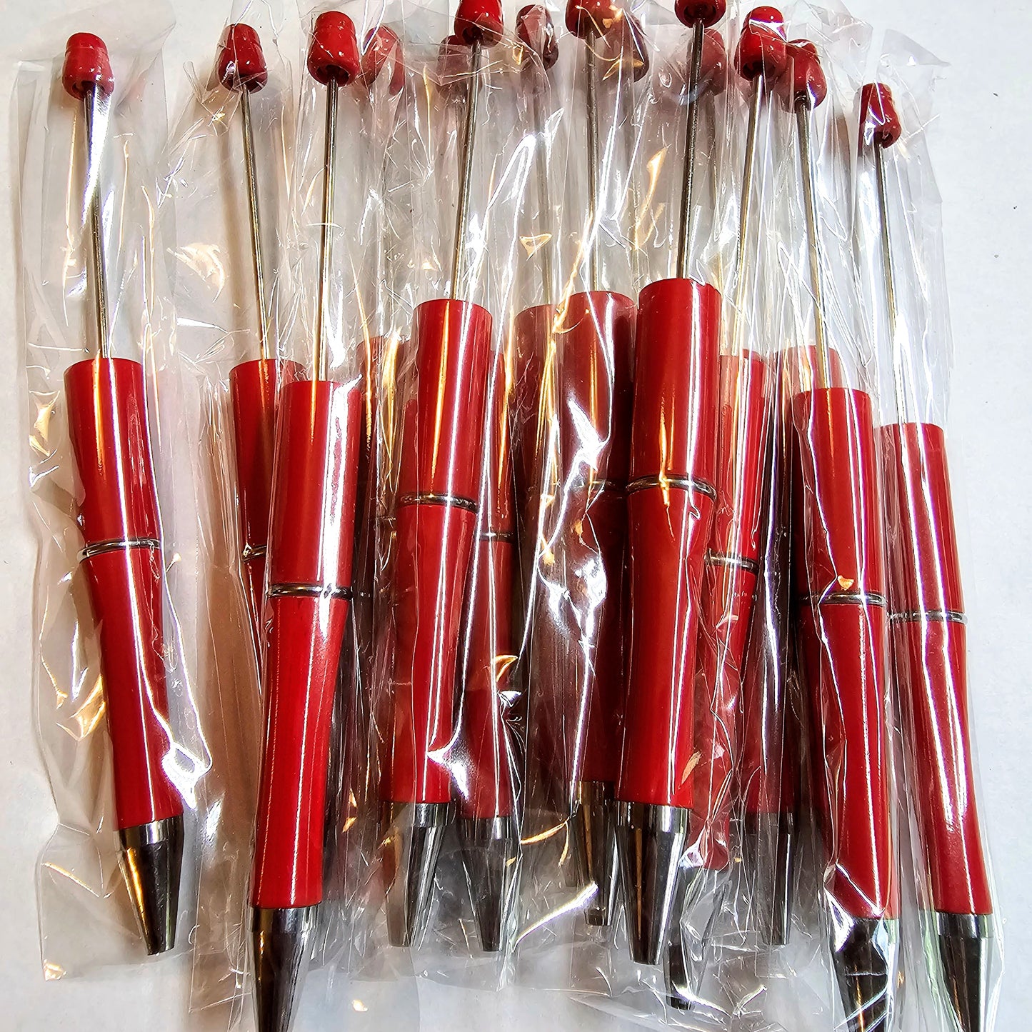Red Beadable Pens