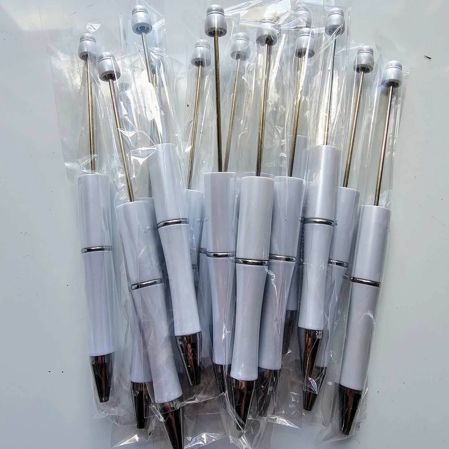 Shimmer White Beadable Pens