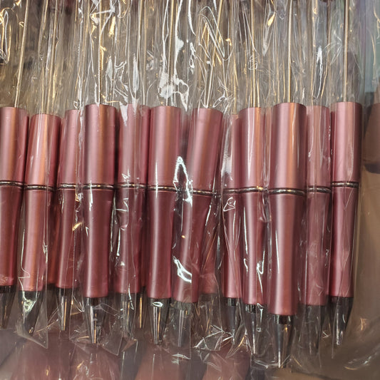 Metallic Pink Beadable Pens